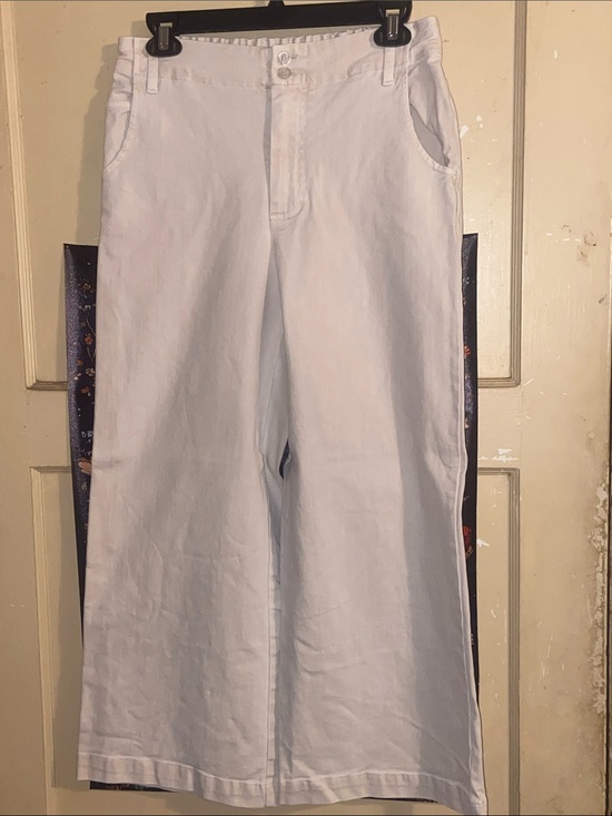 YFB Denim - CREAM YFB WIDE LEG JEANS Super Cute Elastic Back EUC